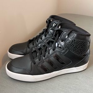 Like New Adidas Neo Hightop with Cheetah Accent